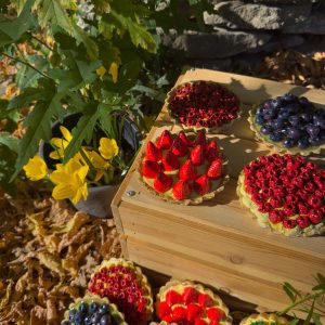 Tartelettes décoratives aux fruits rouges