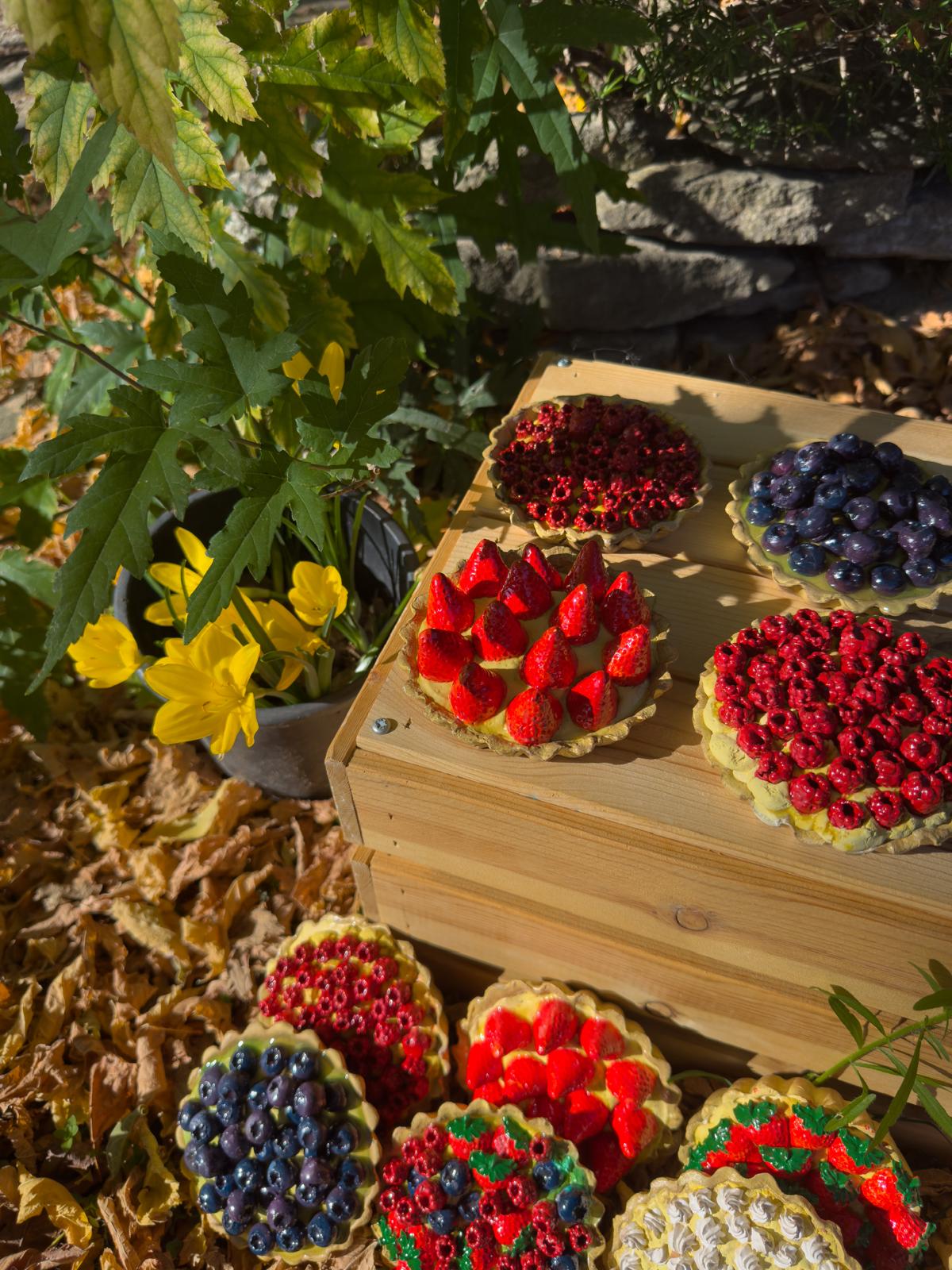 Tartelettes décoratives aux fruits rouges